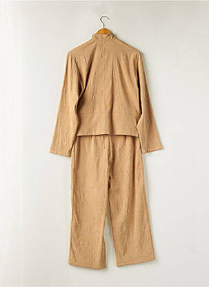Ensemble pantalon coupe fluide beige LUCCHINI femme