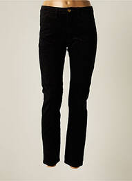 Pantalon chino fermeture zippée sous rabat boutonné taille normale noir R.DISPLAY femme
