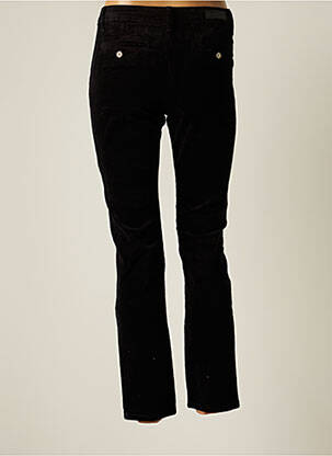 Pantalon chino fermeture zippée sous rabat boutonné taille normale noir R.DISPLAY femme