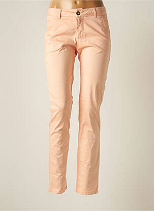 Pantalon chino tissage popeline taille normale orange JEANS WEAR femme