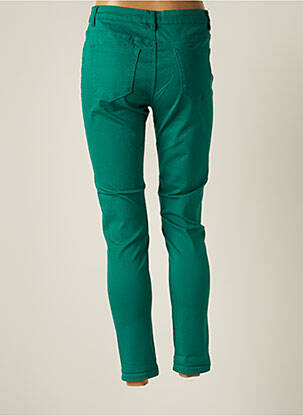 Pantalon slim stretch taille normale vert NINA CARTER femme