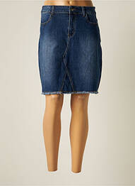 Jupe mi-longue stretch bleu DENIMART femme