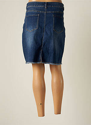 Jupe mi-longue stretch bleu DENIMART femme