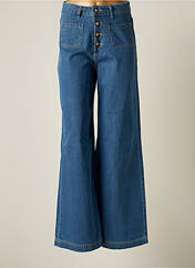 Jeans coupe large bleu SMF pour femme seconde vue