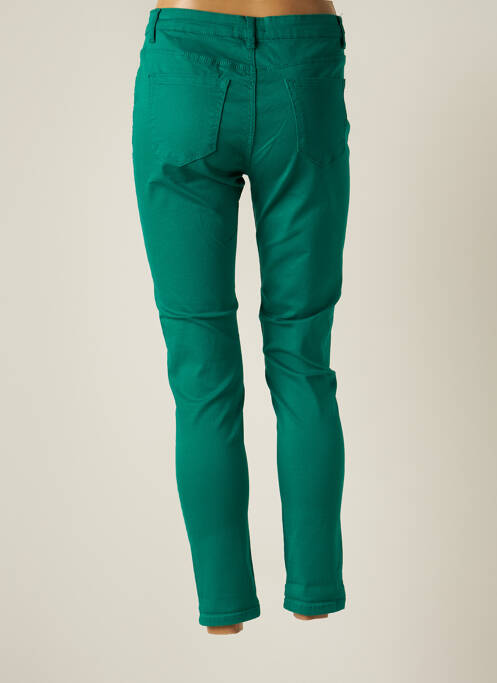 Pantalon slim vert NINA CARTER pour femme