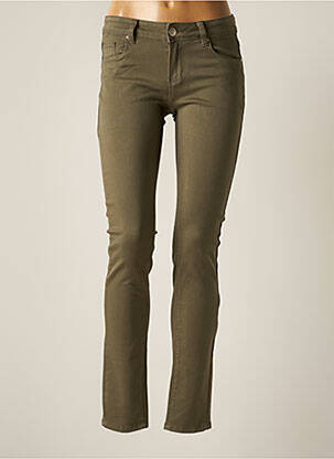 Pantalon slim skinny taille normale vert R.DISPLAY femme