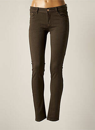 Pantalon slim stretch taille normale vert R.DISPLAY femme