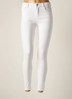 Pantalon slim skinny taille normale blanc NINA CARTER femme