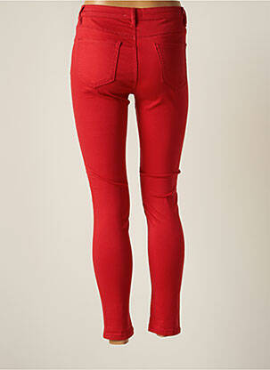 Pantalon slim stretch taille normale rouge NINA CARTER femme