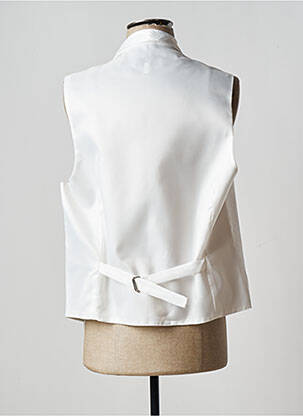 Gilet sans manche empiècements blanc GUY LAURENT homme
