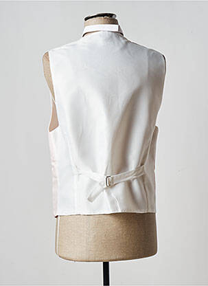 Gilet sans manche tissage satiné rose VIRTUOSE homme