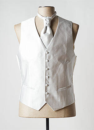 Gilet sans manche effet matière satinée gris OCCHIELLO homme