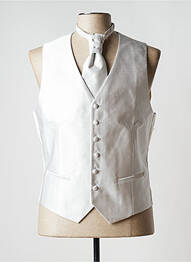 Gilet sans manche effet matière satinée gris OCCHIELLO homme