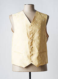 Gilet sans manche poches jaune GUY LAURENT homme