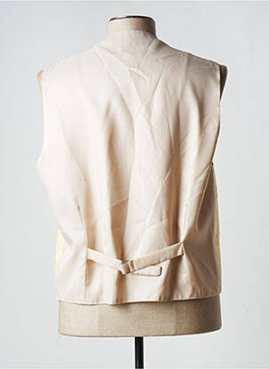 Gilet sans manche empiècements jaune GUY LAURENT homme