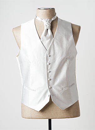 Gilet sans manche empiècements gris OCCHIELLO homme