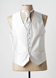 Gilet sans manche effet matière satinée gris OCCHIELLO homme