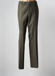Pantalon droit tissage chiné taille normale vert HAROLD homme