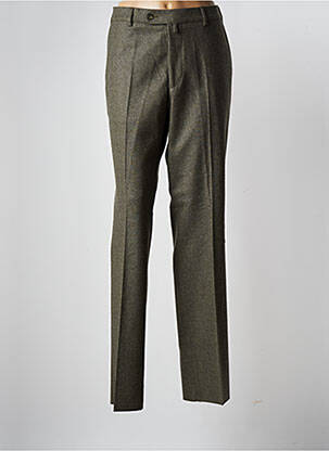 Pantalon droit tissage chiné taille normale vert HAROLD homme
