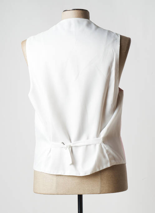 Gilet sans manche effet matière satinée rose GUY LAURENT homme