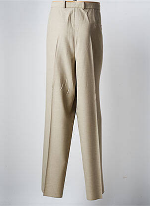 Pantalon droit tissage chiné taille normale beige PIERRE D'ARLANC homme