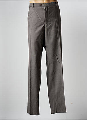 Pantalon droit tissage chiné taille normale gris HAROLD homme