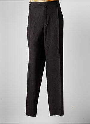 Pantalon droit tissage chiné taille normale marron LUC SAINT ALBAN homme
