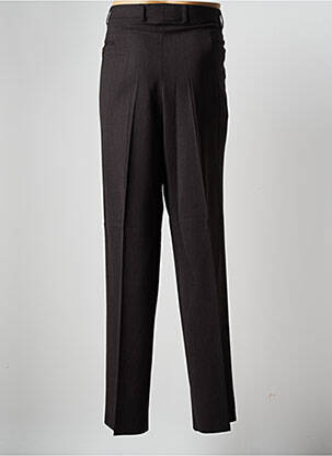 Pantalon droit tissage chiné taille normale marron LUC SAINT ALBAN homme