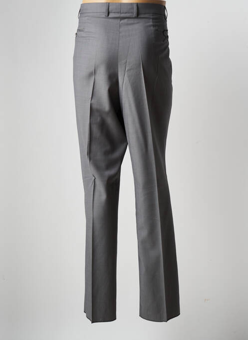 Pantalon droit tissage chiné taille normale gris HAROLD homme