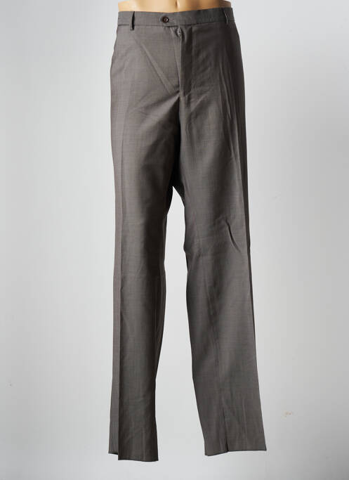 Pantalon droit tissage chiné taille normale gris HAROLD homme