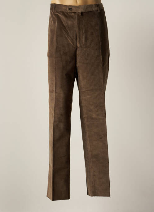 Pantalon droit taille normale taille normale marron HAROLD homme