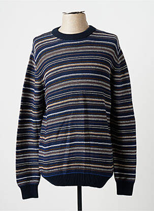 Pull stretch manches longues bleu GARCIA homme