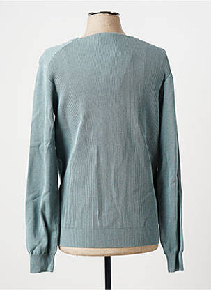 Pull col v manches longues bleu AZZARO homme