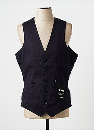 Gilet sans manche poches bleu G STAR homme