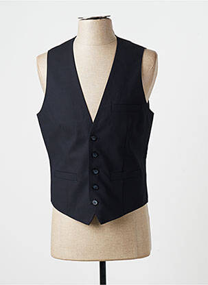 Gilet sans manche bi-matiére bleu DEVRED homme