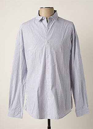 Chemise manches longues imprimé rayures bleu THE KOOPLES homme