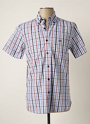 Chemise manches courtes coupe cintrée bleu DAMART homme