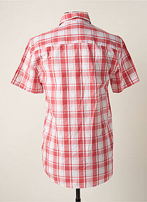 Chemise manches courtes imprimé carreaux rose DAMART homme