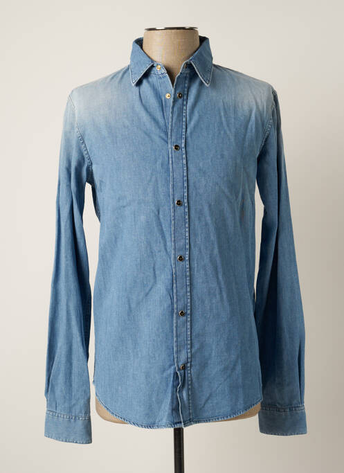 Chemise manches longues manches longues bleu EMPORIO ARMANI homme