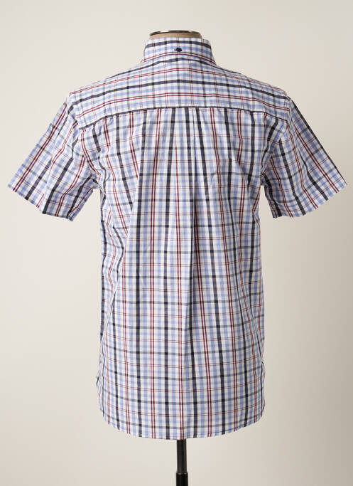 Chemise manches courtes coupe cintrée bleu DAMART homme
