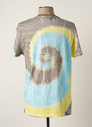 T-shirt stretch manches courtes bleu DEFEND homme