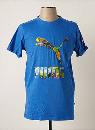 T-shirt bleu PUMA pour homme
