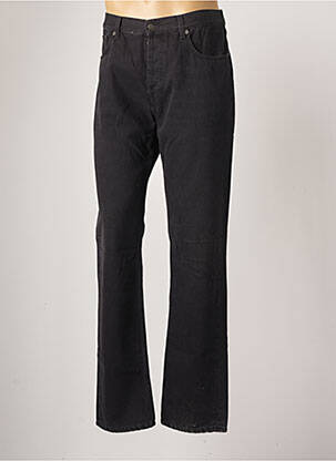 Jean coupe mom fermeture zippée sous rabat boutonné taille normale noir AZZARO homme