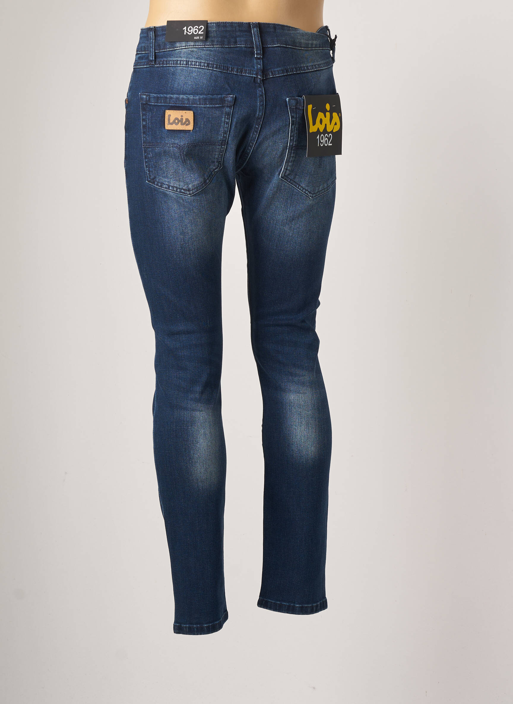 LOIS Jeans coupe slim de couleur bleu en soldes pas cher 2226193 bleu00 Modz