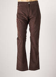 Pantalon droit tissage velours taille normale marron LOIS homme