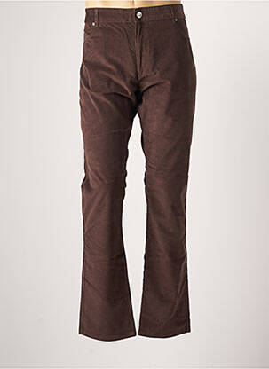 Pantalon droit tissage velours taille normale marron LOIS homme