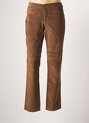 Pantalon chino stretch taille normale marron LOIS homme