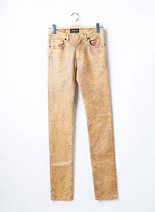 Jeans coupe slim slim taille normale beige AZZARO femme