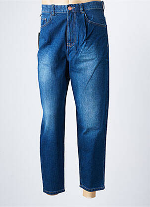 Jeans coupe droite bleu SIX VALVES pour homme