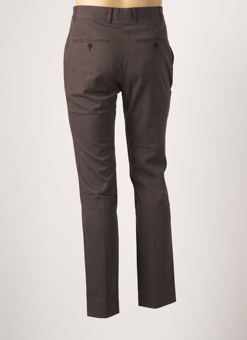 Pantalon droit marron AZZARO pour homme